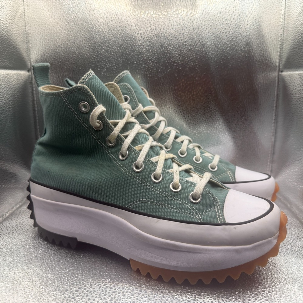 Size 8.5M 10W Converse Run Star Hike Platform Hi Jade Unity Sneakers 172726C